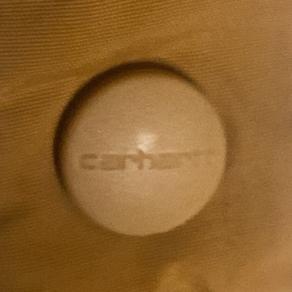 Carhartt women’s relaxed fit fleece pullover jacket white tan size small - Picture 6 of 10